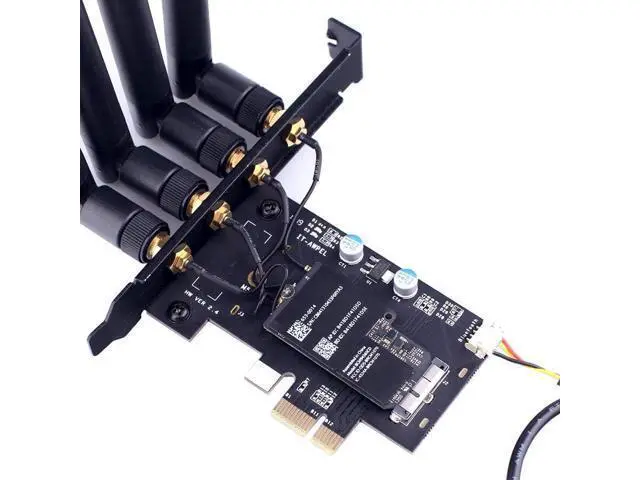 Alt view image 3 of 5 - HUYUN BCM94360CD 1300M WiFi &Bluetooth 4.0 Desktop PCI E 1X Adapter Hackintosh Mac OS