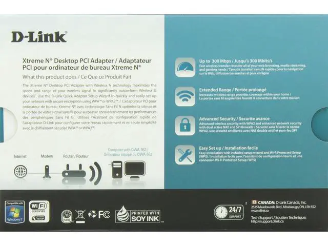 Alt view image 3 of 3 - D-Link DWA-552 Extreme-N Wireless PCI Adapter