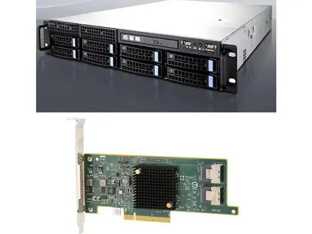 Alt view image 4 of 7 - Server Array Card, Fast Signal Transmission, with Two Mini SAS Connectors, Plug and Play, Support Hot Swap, Strong Processing Power, Server Adapter for SA5212H NF5270M3