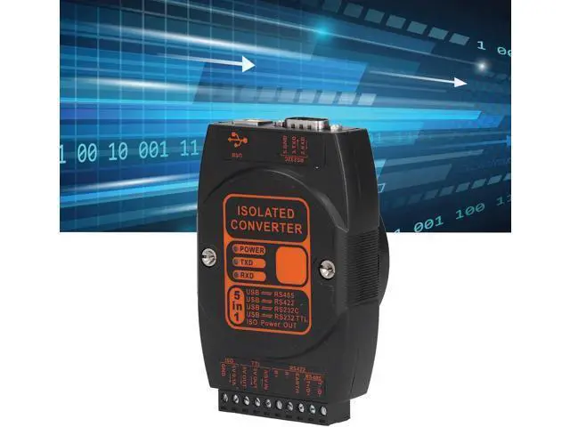 Alt view image 4 of 7 - YWBL-WH USB to RS485 Adapter, ABS Material 5 in 1 Converter with 3 Optocoupler Isolation for Industrial Communication and TTL Compatibility ((3Mbt Communication Rate))