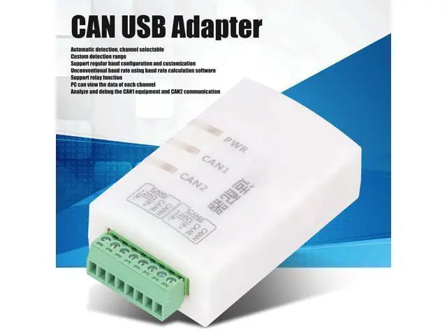 Alt view image 3 of 7 - CAN USB Adapter Dual Channel CAN Bus Debugger, USB to CAN Analyzer with Isolation, Intelligent Converter for Automotive Calibration, Rail Transit, Automation, ABS, USB2.0