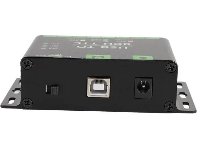 Alt view image 2 of 7 - Industrial USB to 8CH TTL UART Converter, Multiple System Compatibility, Tier Conversion Circuit, TVS, Aluminum Alloy Case, with Self Recovery and Diode