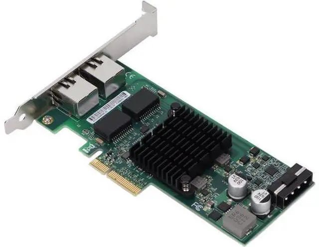 Main image of Gigabit Network Card, PCIE X4 Rj45 10/100/1000Mbps Gigabit Dual Port Electric Port Network Adapter Support Jumbo Frames, Tso, VLAN, PXE, WOL
