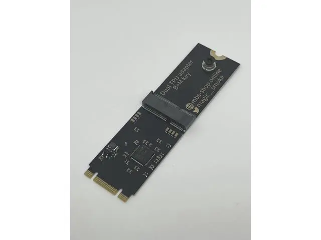 Alt view image 5 of 5 - Coral Dual Edge TPU Adapter for Coral m.2 Accelerator - M.2 2280 B+M Key PCIe x1 Gen2 Adapter Board with Mounting Screw