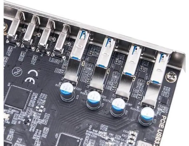 Alt view image 3 of 7 - PCIe USB 3.2 Card ASM1142 Internal Expansion Controller 4 C Port 3.2 Adapter PCIE for Desktop PCIe Expansion Card