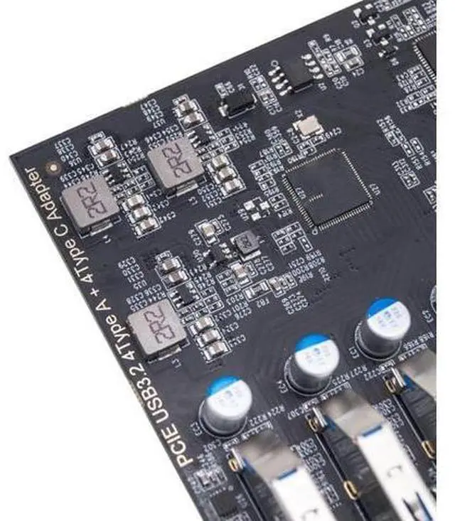 Alt view image 6 of 7 - PCIe USB 3.2 Card ASM1142 Internal Expansion Controller 4 C Port 3.2 Adapter PCIE for Desktop PCIe Expansion Card