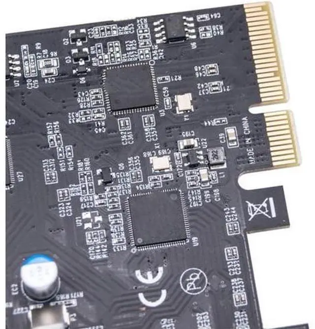 Alt view image 7 of 7 - PCIe USB 3.2 Card ASM1142 Internal Expansion Controller 4 C Port 3.2 Adapter PCIE for Desktop PCIe Expansion Card