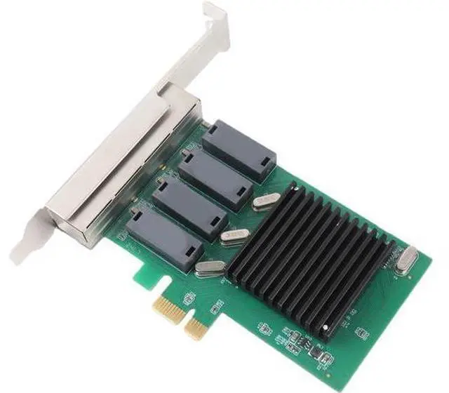 Alt view image 2 of 7 - PCI Express Ethernet LAN Adapter Reliable PCIE 4 Port Gigabit Server Adapter for Server for VMware
