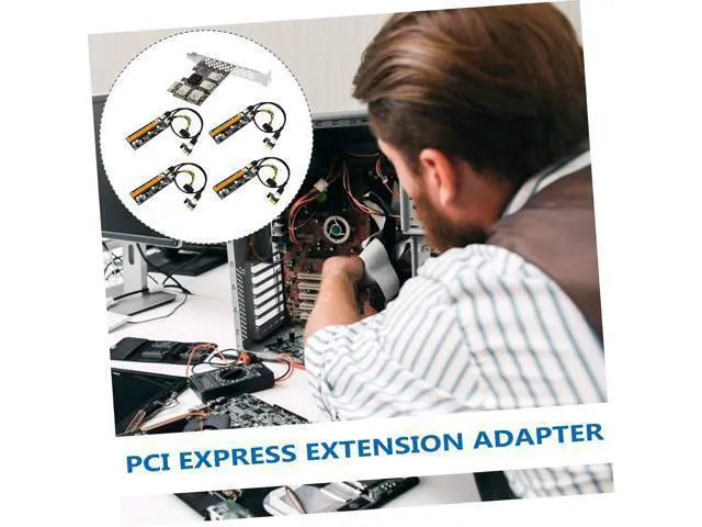 Alt view image 6 of 7 - Pci-e Extender USB Card Adapter with Terminal Plug High Performance Stable Pci Express Expansion for Multiple USB Devices Easy Installation for Desktop