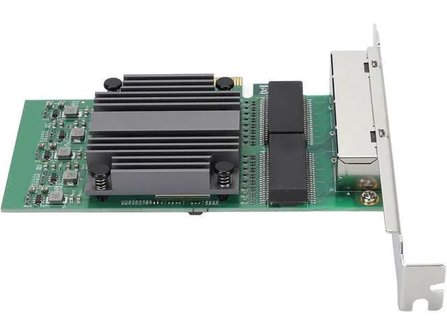 Alt view image 7 of 7 - 100/1000Mbps Gigabit Ethernet PCI Express Network Card, 4 RJ45 Ports Gigabit Ethernet Server Adapter for 82571 Chip, Network Card with 8 LED Indicators