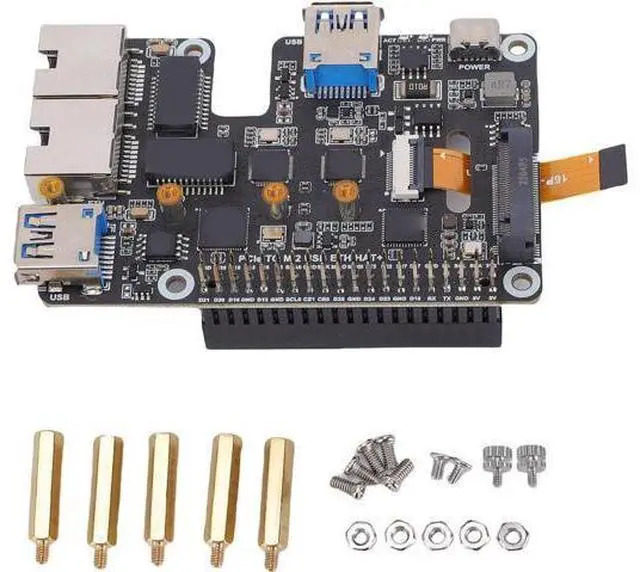 Main image of ciciglow PCIe to USB 3.2 Gen1 M.2 NVMe Adapter, 2.5G Ethernet Adapter Dual Port Expansion Card with USB 3.2 Gen1 and Gigabit LAN, Support 2230/2242/2260/2280 SSD
