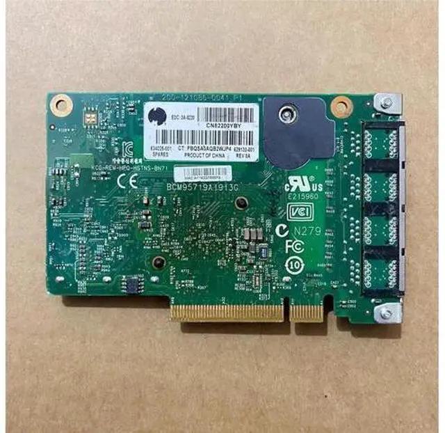 Alt view image 2 of 5 - 4-Port Ethernet 1Gb 331FLR Adapter 684208-B21 629135-B21 634025-001 Network Card for G8 G9 Gen8 Gen9 Converter(Only Card)