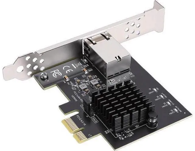 Alt view image 2 of 7 - 10GB PCIe Network Card (RTL8127AT) PCIe X1 to 10 Gigabit Ethernet Adapter, for Desktop PC, Server, NAS