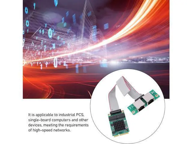 Alt view image 5 of 7 - Generic Mini PCIe Gigabit Ethernet Adapter Reliable Network Card for Industrial PCs Plug and Play for Desktop Computer Users