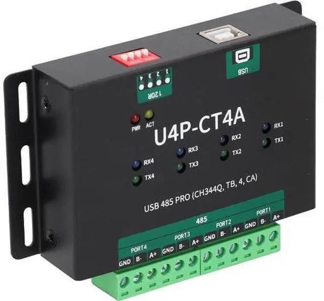 Alt view image 3 of 7 - Kadimendium USB Serial Port Module 4 Way Converter High Security Reliable Data Transmission for Industrial Use USB2.0 Type B 1 Unit