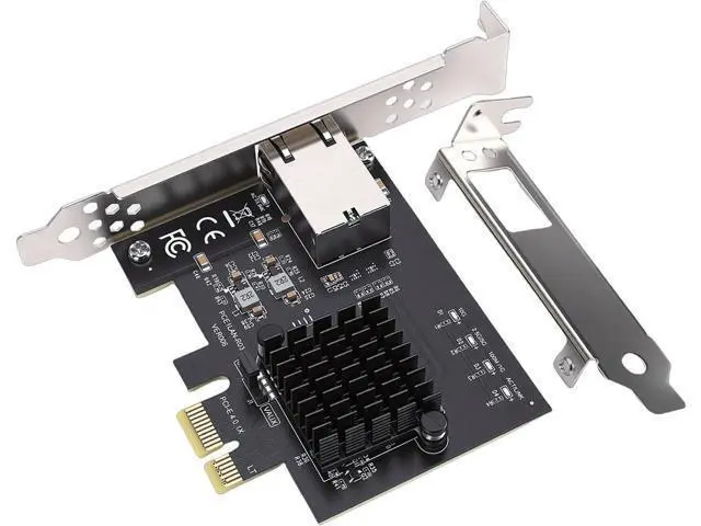Alt view image 2 of 7 - Dpofirs PCIe 4.0 10Gbps Network Card, RTL8127AT Controller 10 Gigabit Ethernet Adapter, for Desktop Server PC NAS Workstation