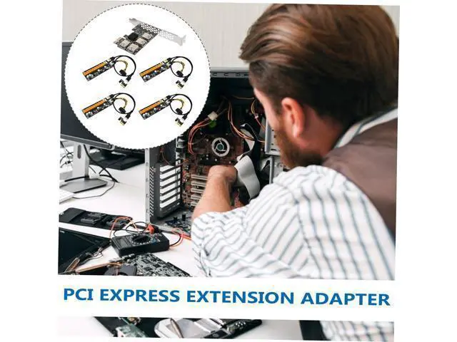 Alt view image 2 of 7 - ARTIBETTER Pci E Extender Card Port USB Adapter with Terminal Plug Stable Pci Express Expansion for Desktop Computers No External Power Required Reliable Data Transmission Motherboard