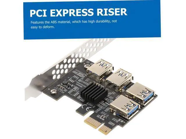 Alt view image 4 of 7 - ARTIBETTER Pci E Extender Card Port USB Adapter with Terminal Plug Stable Pci Express Expansion for Desktop Computers No External Power Required Reliable Data Transmission Motherboard