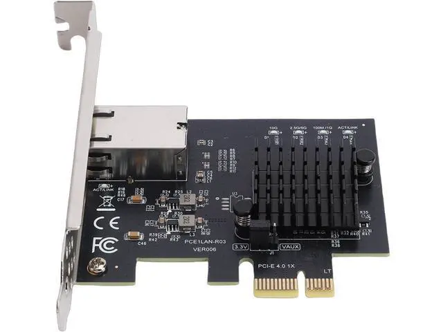 Alt view image 5 of 7 - Dpofirs PCIe 4.0 10Gbps Network Card, RTL8127AT Controller 10 Gigabit Ethernet Adapter, for Desktop Server PC NAS Workstation