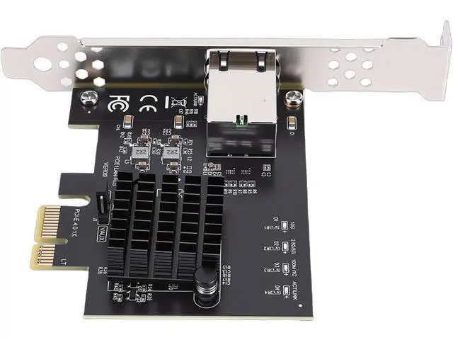 Alt view image 3 of 7 - Dpofirs PCIe 4.0 10Gbps Network Card, RTL8127AT Controller 10 Gigabit Ethernet Adapter, for Desktop Server PC NAS Workstation