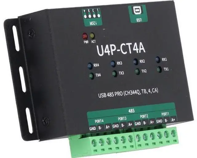 Alt view image 4 of 7 - Socobeta USB Serial Port Module 4 Way Converter High Security Reliable Data Transmission for Industrial Use USB2.0 Type B 1 Unit