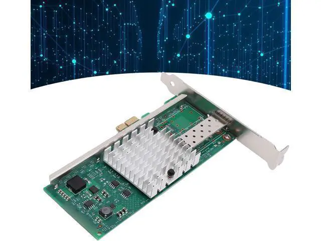 Alt view image 3 of 7 - 10GB PCIE X1 Network Card, SFP Fiber Ethernet Adapter with 82599EN Chip, Support for VMware Server