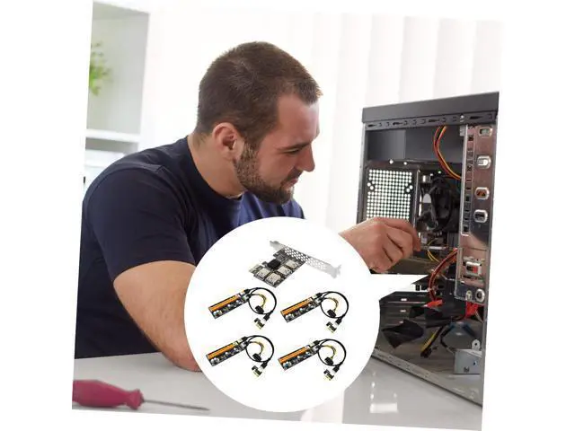 Alt view image 2 of 7 - Artibetter Pci-e Riser Extension Card with USB Ports Pci Express Adapter for Mining and Gaming Easy Installation Stable and Reliable Performance for Desktop Expansion