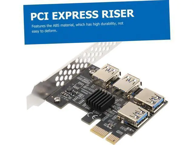 Alt view image 5 of 7 - Artibetter Pci-e Riser Extension Card with USB Ports Pci Express Adapter for Mining and Gaming Easy Installation Stable and Reliable Performance for Desktop Expansion