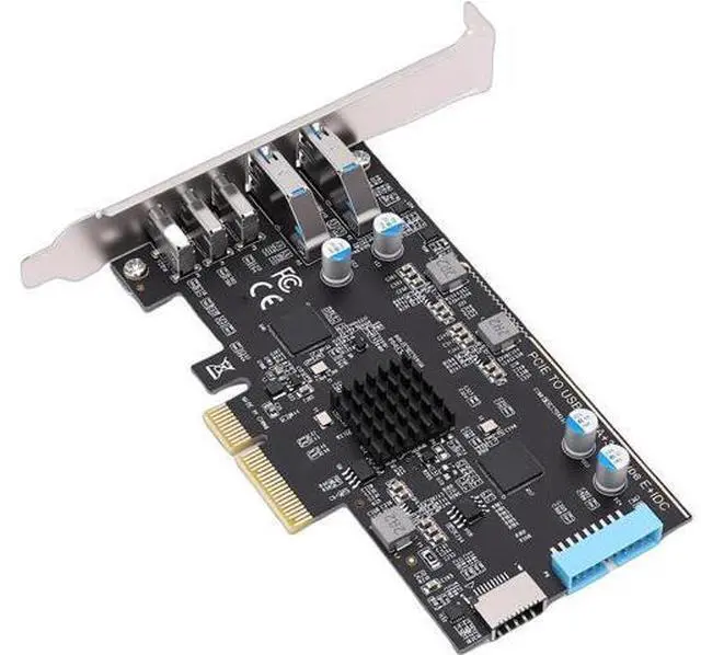Main image of Jiawu PCIe Adapter Card, HighSpeed PCI Express Adapter for Seamless Data Transfer, 10Gbps PCIe to Type C USB 3.0 for Desktop Computers, MultiPort Expansion