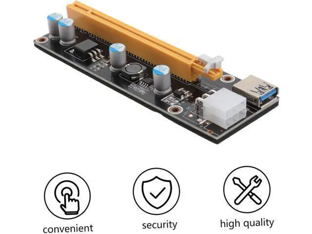 Alt view image 6 of 7 - Artibetter Pci-e Riser Extension Card with USB Ports Pci Express Adapter for Mining and Gaming Easy Installation Stable and Reliable Performance for Desktop Expansion