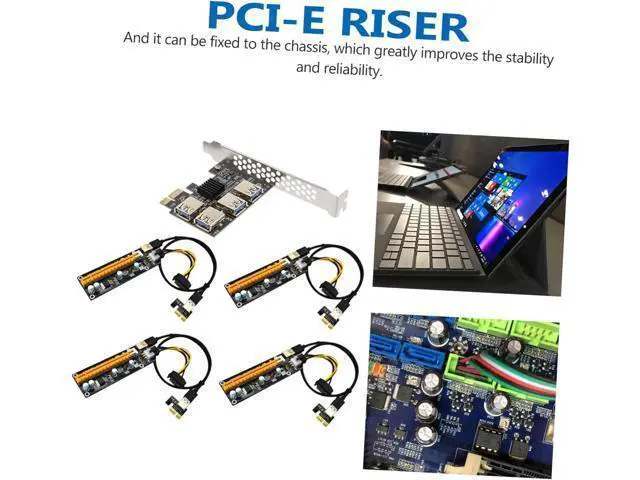 Alt view image 4 of 7 - Artibetter Pci-e Riser Extension Card with USB Ports Pci Express Adapter for Mining and Gaming Easy Installation Stable and Reliable Performance for Desktop Expansion