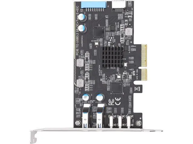 Alt view image 7 of 7 - Jiawu PCIe Adapter Card, HighSpeed PCI Express Adapter for Seamless Data Transfer, 10Gbps PCIe to Type C USB 3.0 for Desktop Computers, MultiPort Expansion