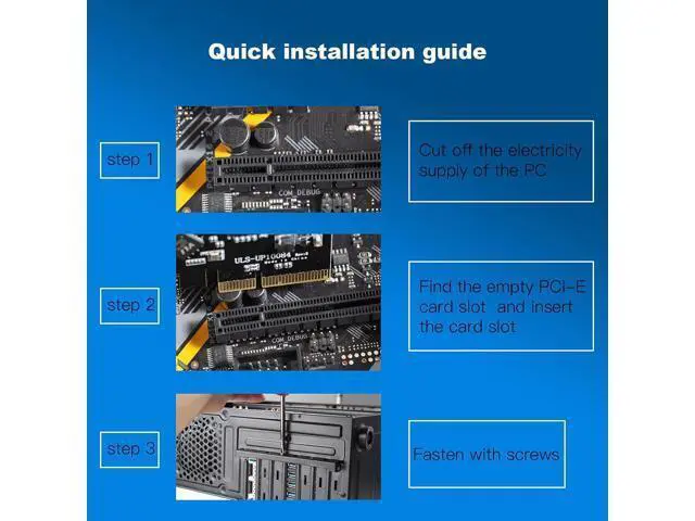 Alt view image 7 of 7 - 8-Port PCIe to USB3.2 Card Expansion 20Gbps 8 Ports 1 Type-C X 4 & 1 TypeA Splitter Adapter UsbC Controller Interface Ultra-Fast Expansion