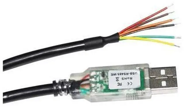 Alt view image 4 of 4 - FT232RQ CHIP USB to 6PIN 6 CORE Wire END Open RS485 Converter Serial Communication Cable Compatible USB-RS485-WE-1800-BT