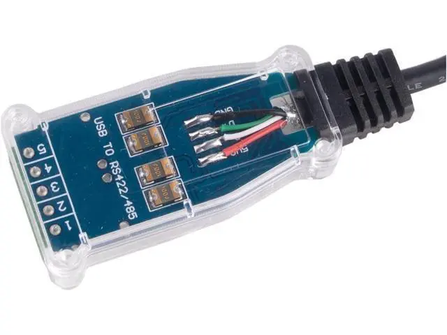 Alt view image 3 of 6 - EVURU USB to RS422 RS485 Serial Adapter Converter 6Pin Terminal Block Communication Cable