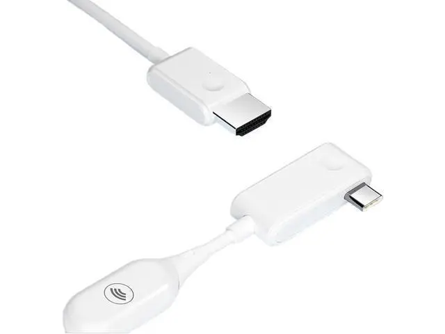 Alt view image 2 of 4 - CS7 Wireless Video Receiver Screen Projection Cable 1080P TY>pe C Extender Dual-Mode HDMI-Compatible USB for TV