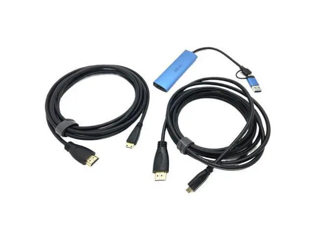 Alt view image 3 of 7 - 2in1 USB to MI NI HDMI-Compatible Video Capture Card Live Streaming Cable(2m Micro 2)