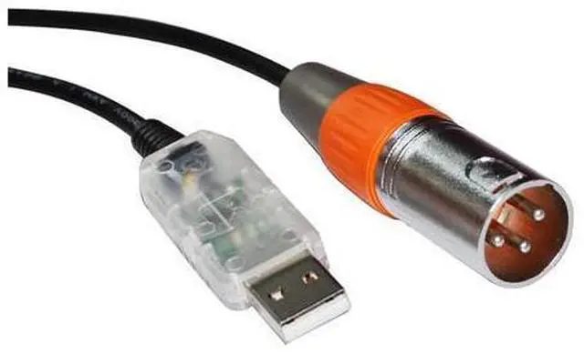 Main image of FT232RL USB to RS485 3PIN 3P DMX512 DMX 512 XLR Female Converter Cable for Freestyler Stage Controller KABLE(8M,XLR Male 2)