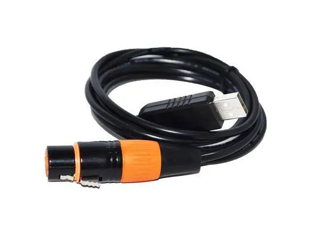 Alt view image 2 of 3 - FT232RL USB to RS485 3PIN 3P DMX512 DMX 512 XLR Female Converter Cable for Freestyler Stage Controller KABLE(8M,XLR Male 2)