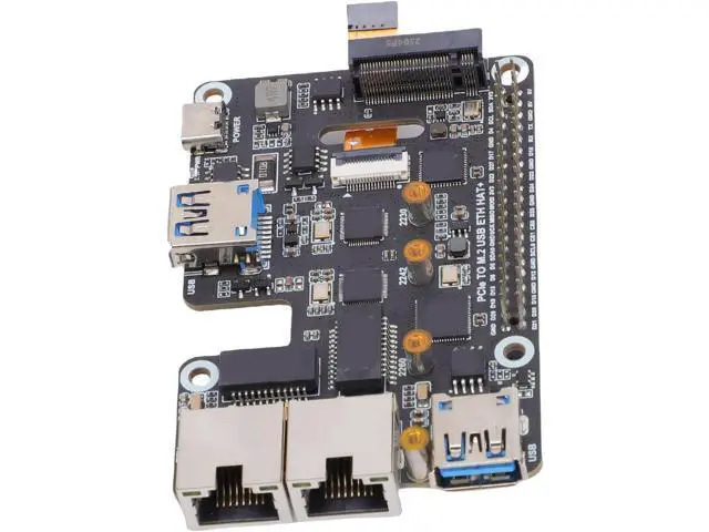 Alt view image 7 of 7 - Fabater USB 3.2 Gen1 PCIe to NVMe M.2 Adapter Versatile Setup for 5 Supports .5G Ethernet and Storage