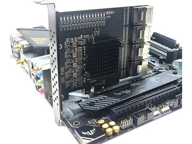 Alt view image 2 of 7 - Fast Speed PCIe To USB3.0 Adapter Card 4 Port Expansion For Desktop Computers 5Gbps Compatible