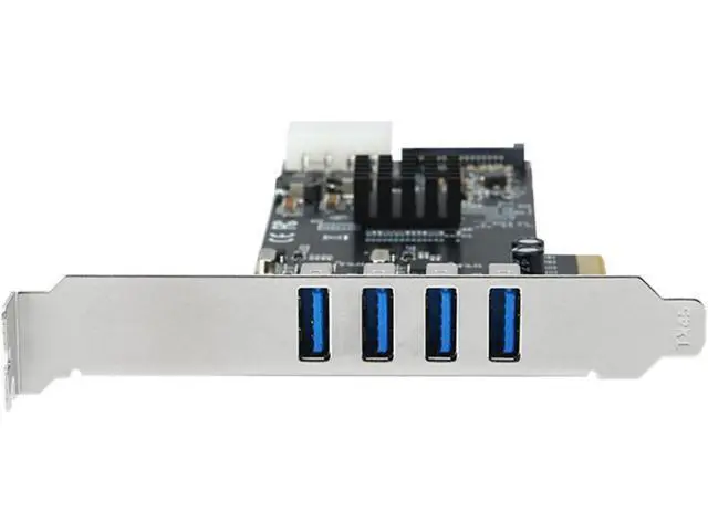 Alt view image 6 of 7 - PCIe 4 to USB3.0 Adapter Card with Four Fast Speed Channel for PC Upgrades