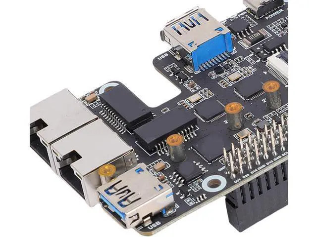 Alt view image 6 of 7 - USB 3.2 Gen1 2.5G ETH M. NVMe Adapter with Gigabit Ethernet Port Plug and Play Functionality