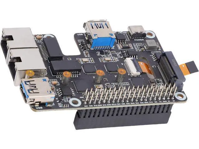 Alt view image 2 of 7 - Fabater PCIe to M.2 NVMe Adapter HighSpeed Connectivity for 5 with USB 3.2 Gen1 and .5G Ethernet