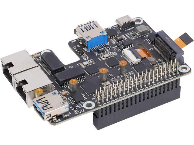 Alt view image 2 of 7 - USB 3.2 Gen1 2.5G ETH M. NVMe Adapter with Gigabit Ethernet Port Plug and Play Functionality