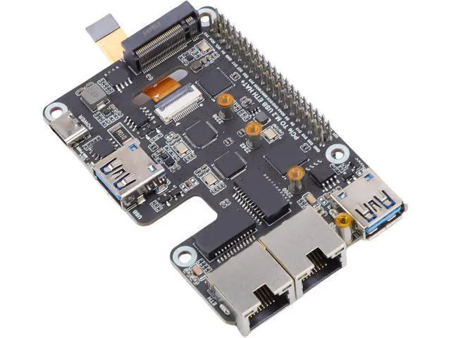Alt view image 3 of 7 - Jiawu 2.5G Ethernet PCIe to USB 3.2 Gen1 Adapter Efficient Dual Expansion Solution for 5 M. NVMe SSD