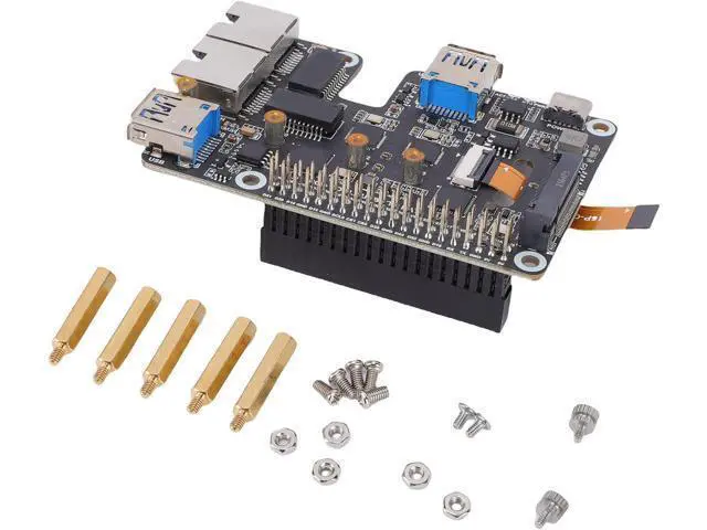 Alt view image 2 of 7 - Jiawu 2.5G Ethernet PCIe to USB 3.2 Gen1 Adapter Efficient Dual Expansion Solution for 5 M. NVMe SSD