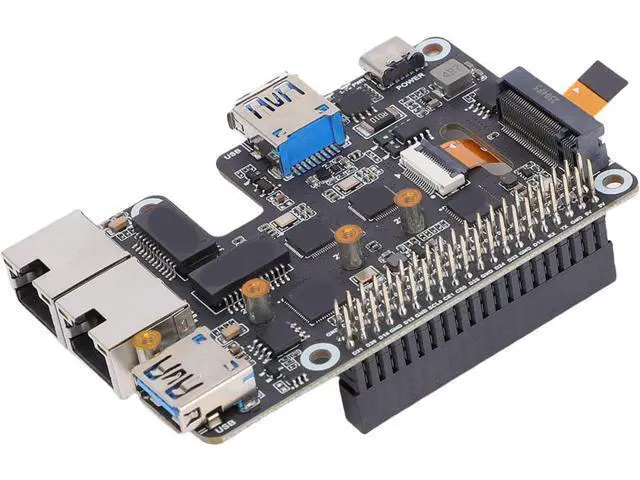 Alt view image 7 of 7 - USB 3.2 Gen1 2.5G ETH M. NVMe Adapter with Gigabit Ethernet Port Plug and Play Functionality