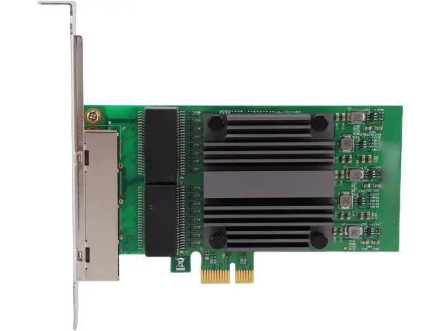 Alt view image 6 of 7 - PCIe X1 4 Port Network Card, 82571 Chip Gigabit Ethernet Adapter with 4 RJ45 Ports, for Industrial PCs and Servers