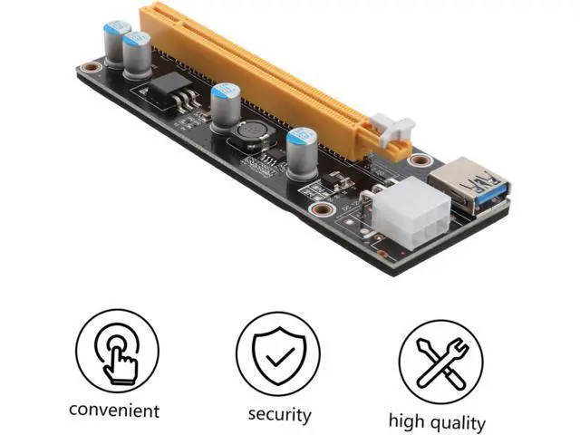 Alt view image 5 of 7 - Pci-e to USB Expansion Card to Pci-e Riser Adapter for Mining Easy Installation with High Reliability Play Design for Gpu Connectivity